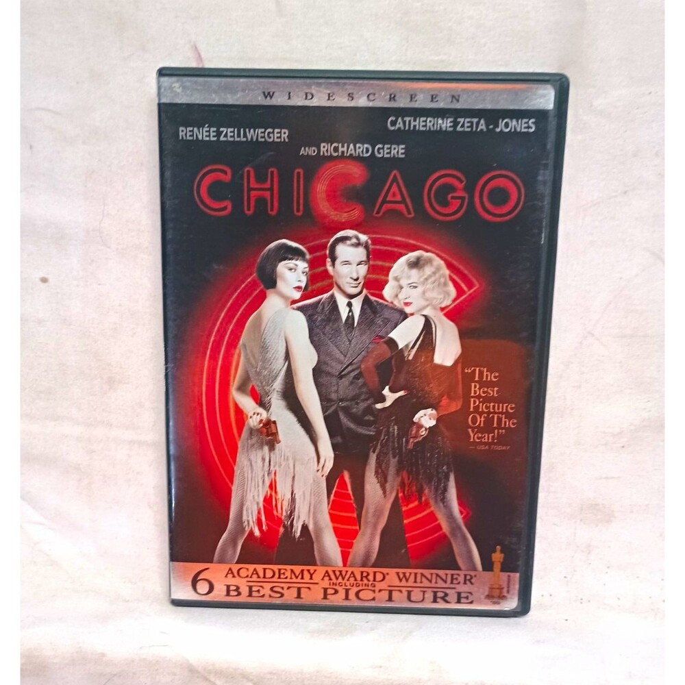 Chicago DVD 2003 Widescreen Renee Zellweger Catherine Zeta-Jones Richard Gere